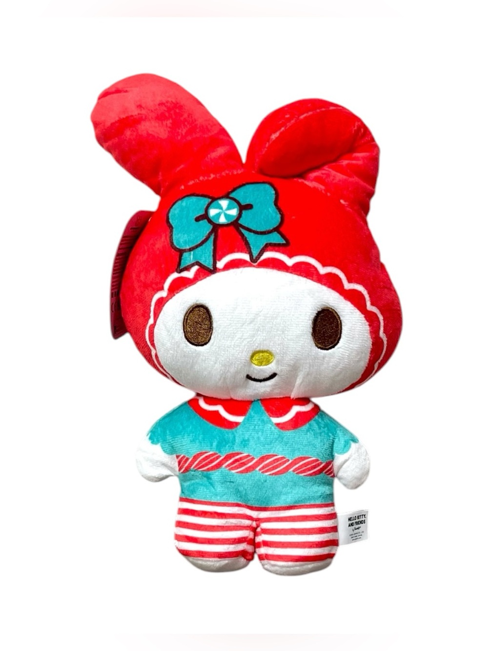 Sanrio My Melody Red & Teal Plush Doll with Bow